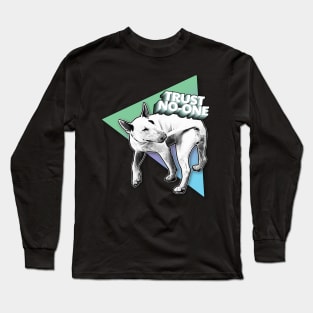 Trust No-One /// Nihilist Dog Design Long Sleeve T-Shirt